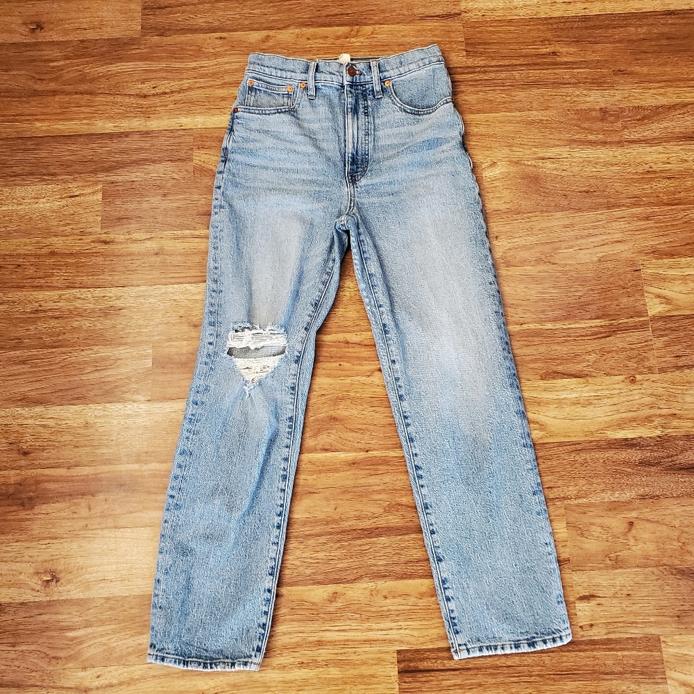 Madewell Vintage Blue Straight Leg Jeans